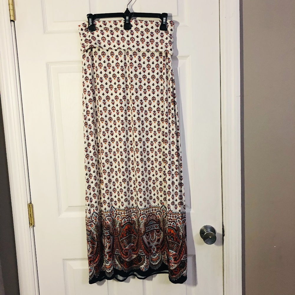 Max Studio Maxi Multi-patterned Skirt NWT